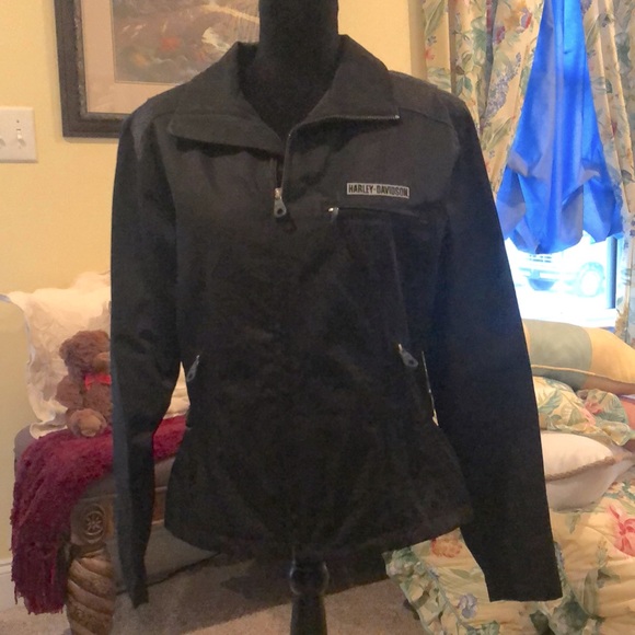 Black Harley Davidson Jacket size Large - Picture 2 of 12